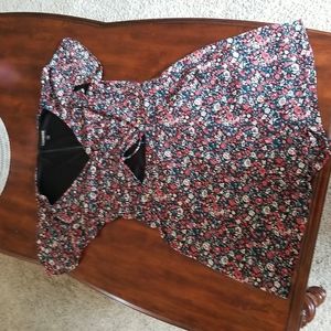 Adorable Cutout Floral Romper Express